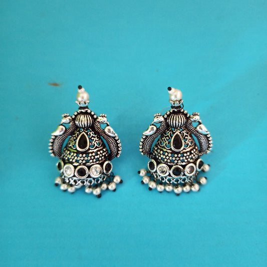 Shalini-Oxidised Earrings