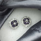 AD Earrings Paavni Purple Stone