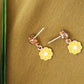 Yellow Flower Earings