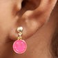 Pink Smiley Earings