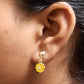 Yellow Flower Earings