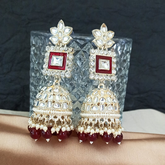 Samanta-Jhumki Maroon/Red