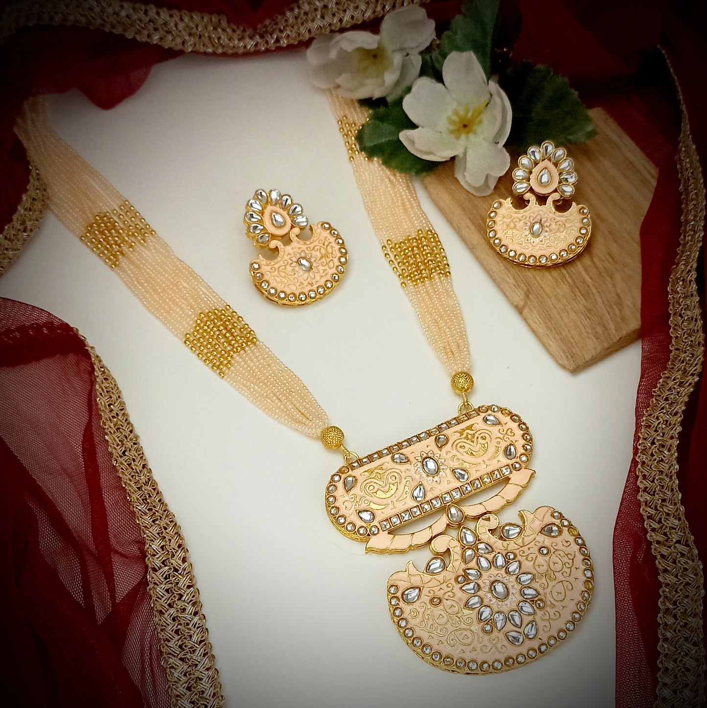 Damini - Peach Set