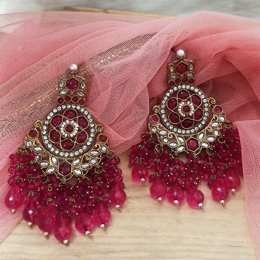 Eswari-Ruby Pink-Danglars