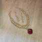 Lasya-Ruby Stone Chain