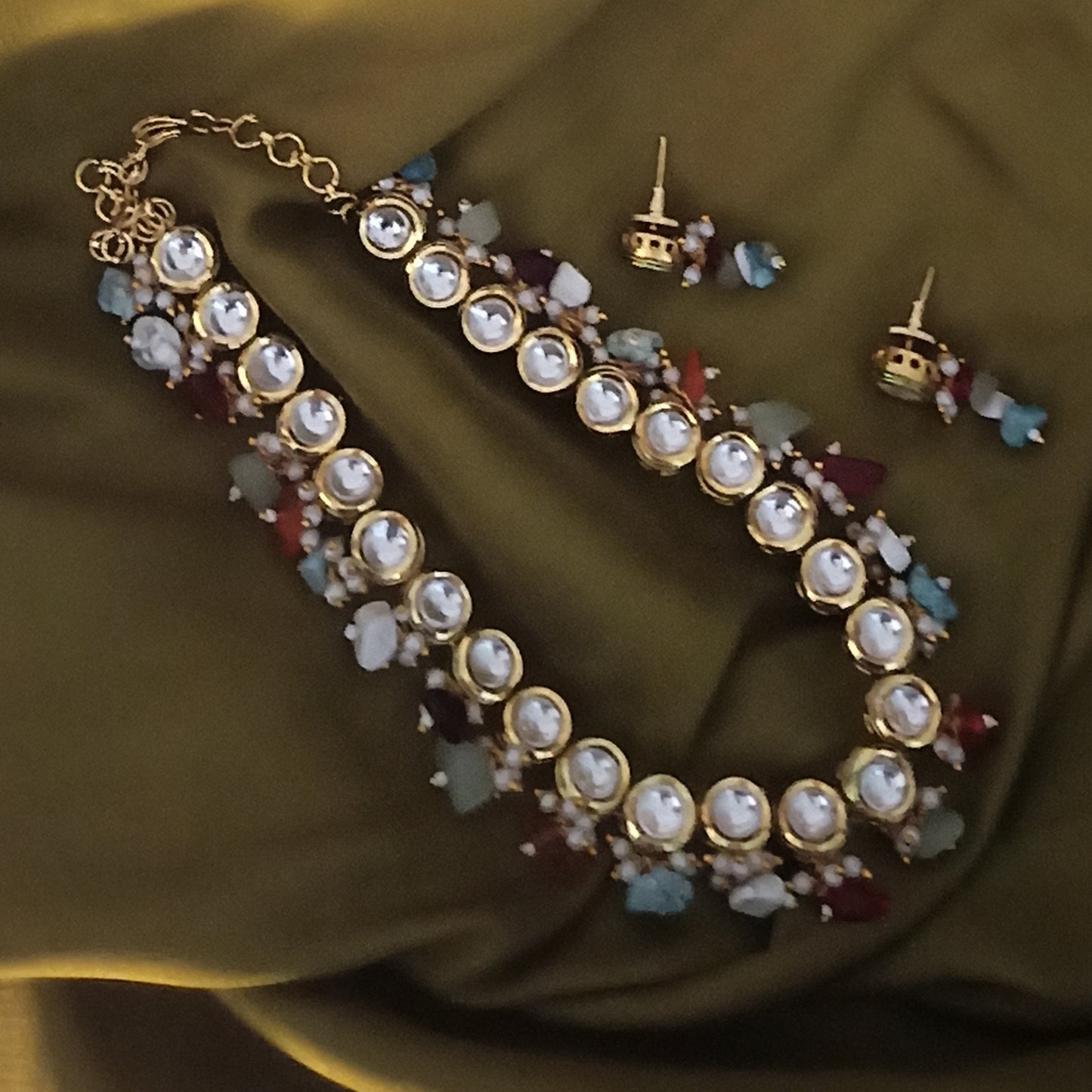 Lalita Multi Stone Kundan Set