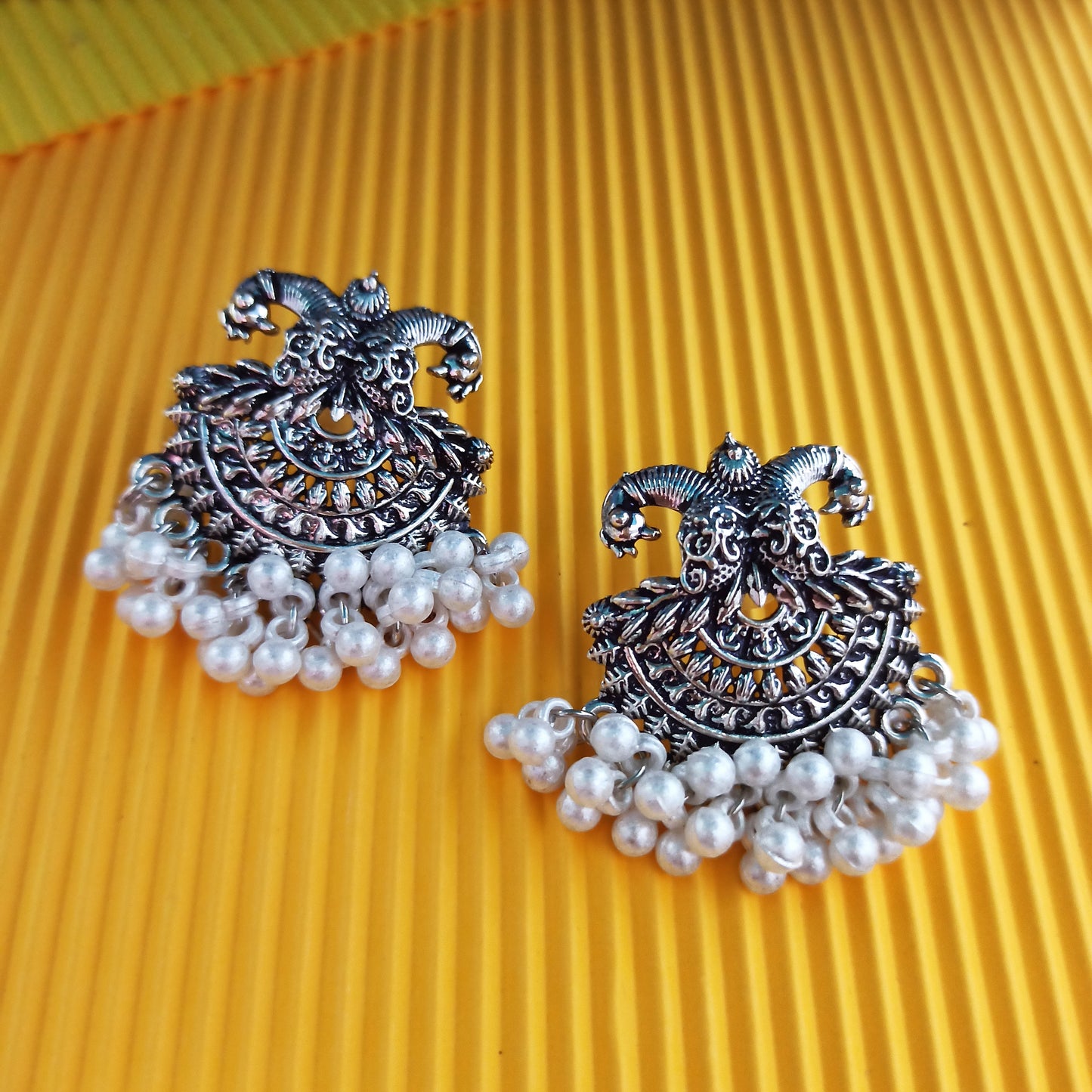 Navya-Oxidised Earrings