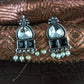 Meher-Oxidised Earrings-Black