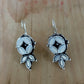 Manisha-Oxidised Earrings-White