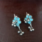 Neha-Oxidised Earrings-Blue