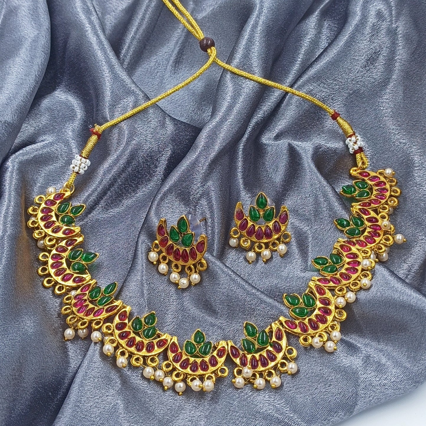 Shampa Multi Temple Short Necklace